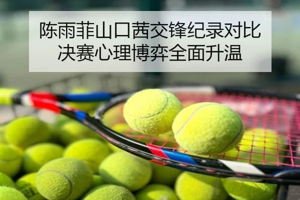 陈雨菲山口茜交锋纪录对比 决赛心理博弈全面升温